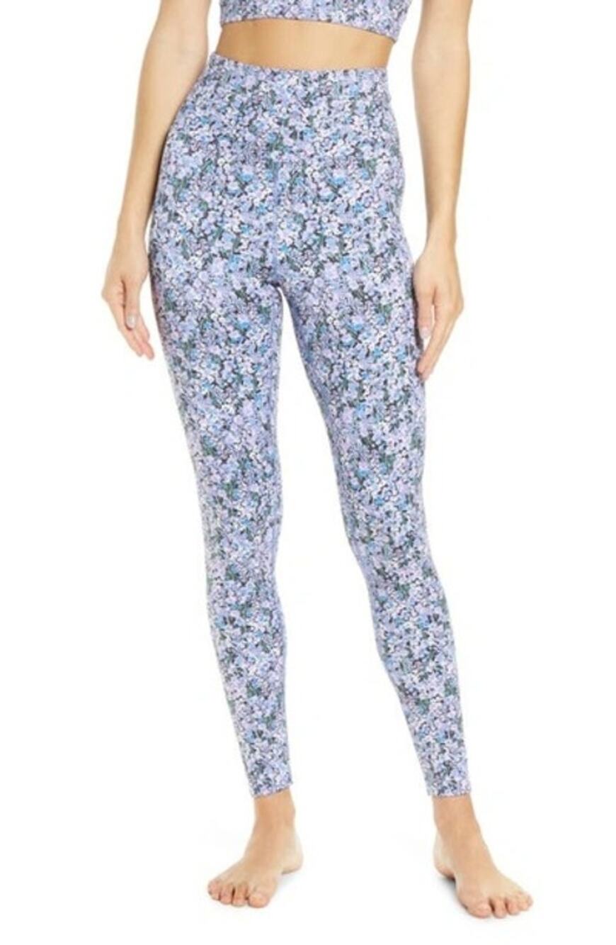 BEACH RIOT Leggings Activewear Athleisure Piper Ditsy Floral Yoga Workout XL